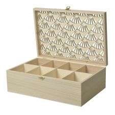 Boîte à bijoux en bois à customiser 30x20x10cm
