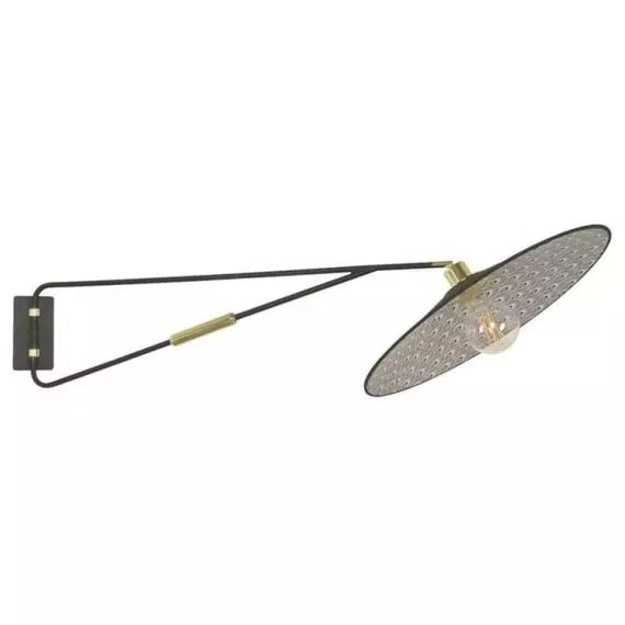 GATSBY-Applique murale sur bras pivotant Métal & Textile L103cm