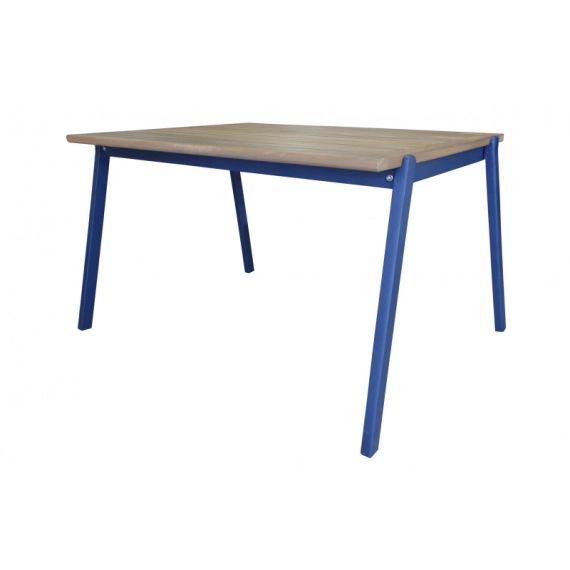 Table de jardin pour enfant en bois d’acacia bleu