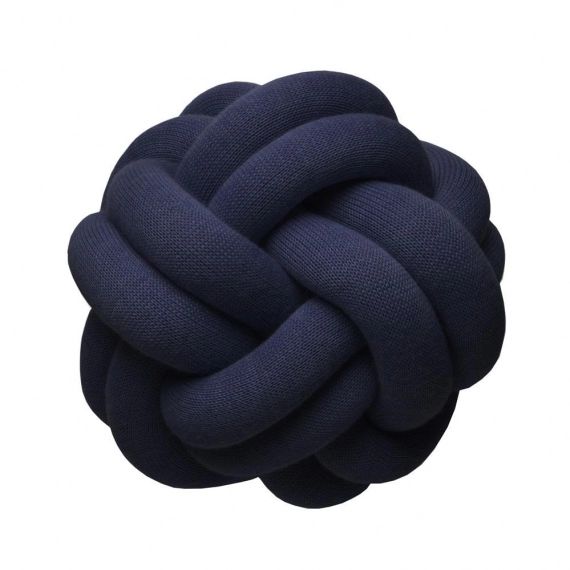 Coussin Knot bleu marine