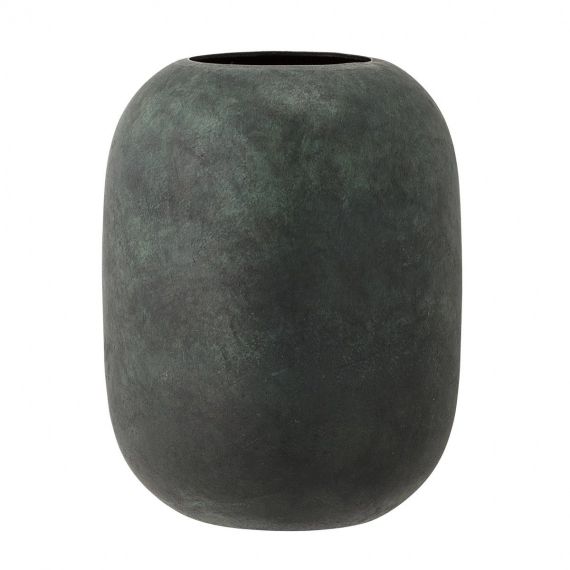 Vase vert en métal Bloomingville 18 cm