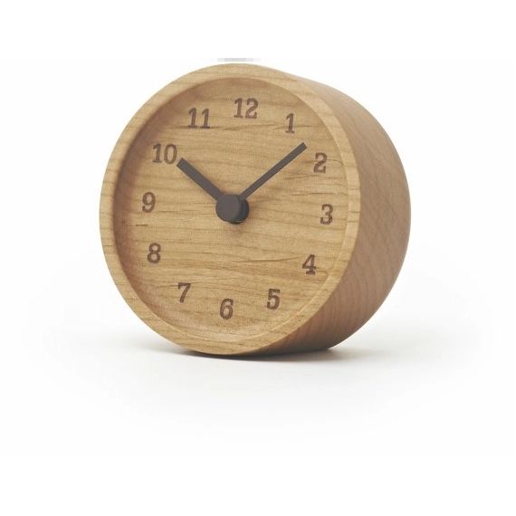 Horloge en bois de aulne Muku – Lemnos