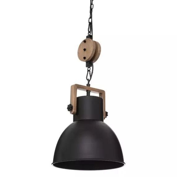 Suspension métal noir D23cm