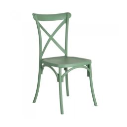 Chaise bistrot en polypropylène vert