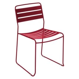 Chaise empilable Surprising en Métal, Acier – Couleur Rouge – 57 x 50 x 81 cm – Designer Harald Guggenbichler