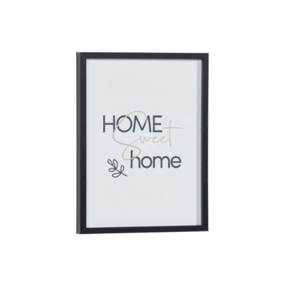 Image 30×40 cm HOME SWEET HOME Noir / Blanc