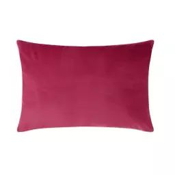 Housse de coussin unie en velour opéra 40×60