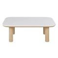 image de tables basses & appoint scandinave Table basse en terrazzo blanc