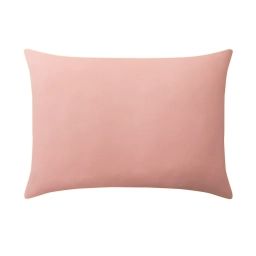 Taie d’oreiller bicolore en coton rose 50×70