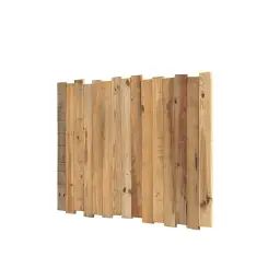 Tête de lit en bois de couleur marron pour lit 135 cm