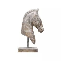 Statue cheval Blanc 20X10X31 cm