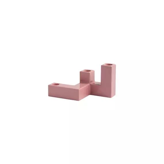 Chandelier Tube en Céramique – Couleur Rose – 18 x 10.5 x 10.5 cm