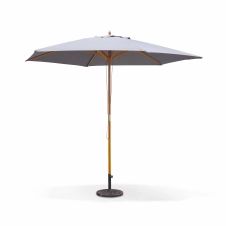 Parasol droit rond 3m beige – mât en bois