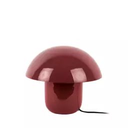 Fat Mushroom – Lampe à poser champignon en métal – Couleur – Bordeaux