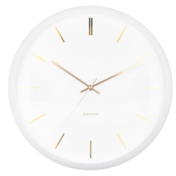 Horloge Globe KARLSSON blanc Diam.40 cm