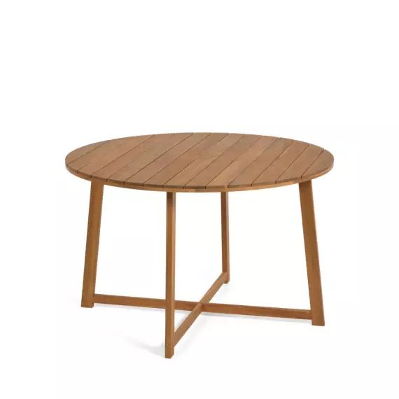 Dafna – Table à manger de jardin ronde en bois ø120cm