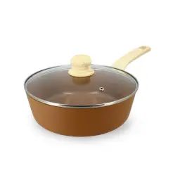 Sauteuse en aluminium Ø24cm noisette – compatible induction