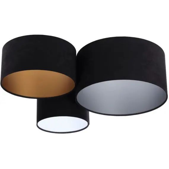 Plafonnier Tissu Noir