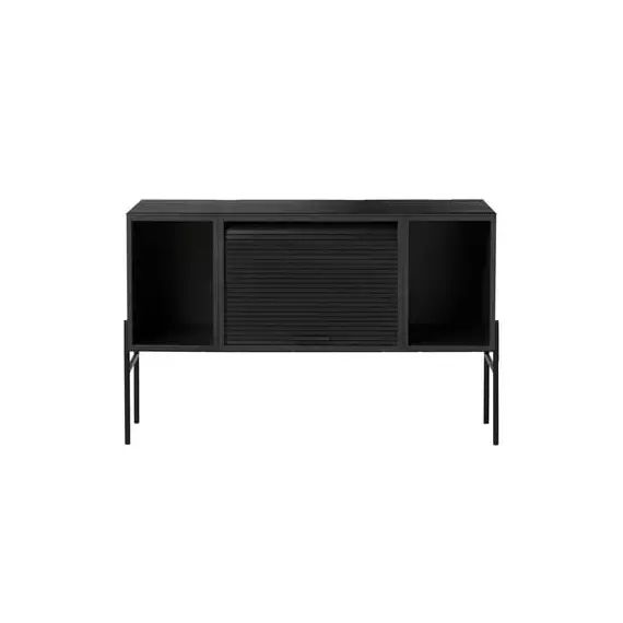 Buffet Hifive en Bois, Contreplaqué de chêne peint – Couleur Noir – 100 x 83.2 x 65 cm – Designer Rudi Wulff