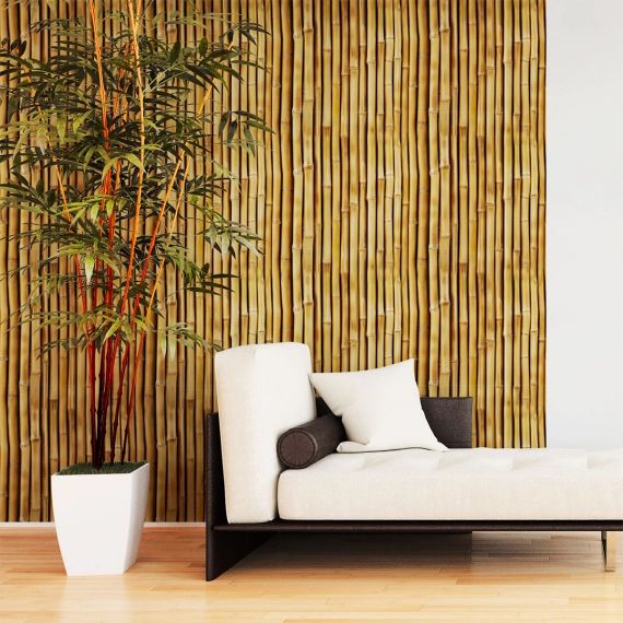 Papier peint adhésif bambou de jakarta 50x50cm