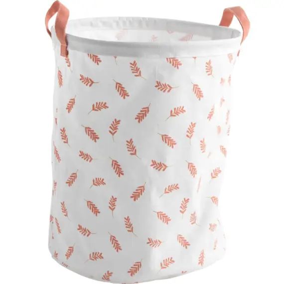 Panier de rangement 31x39x31cm en coton blanc