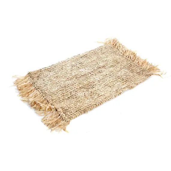 Set de table rectangulaire en rotin et herbe de mer