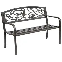 Banc 3 places de jardin style rural chic