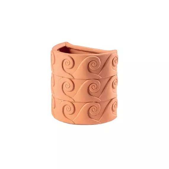 Vase mural Magna Graecia en Céramique, Terre cuite – Couleur Marron – 25 x 16 x 25 cm – Designer Antonio Aricò