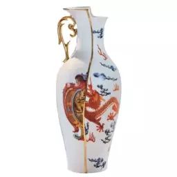 Vase Hybrid en Céramique, Porcelaine – Couleur Multicolore – 18.17 x 18.17 x 32.5 cm – Designer Studio CTRLZAK