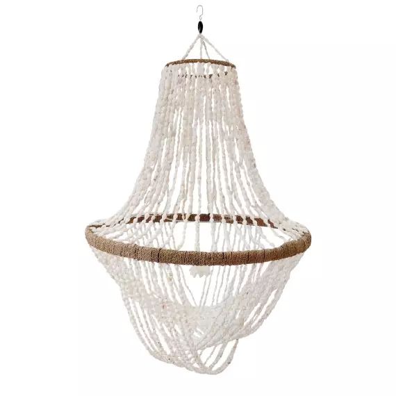 Suspension en coquillages naturels   D40 cm