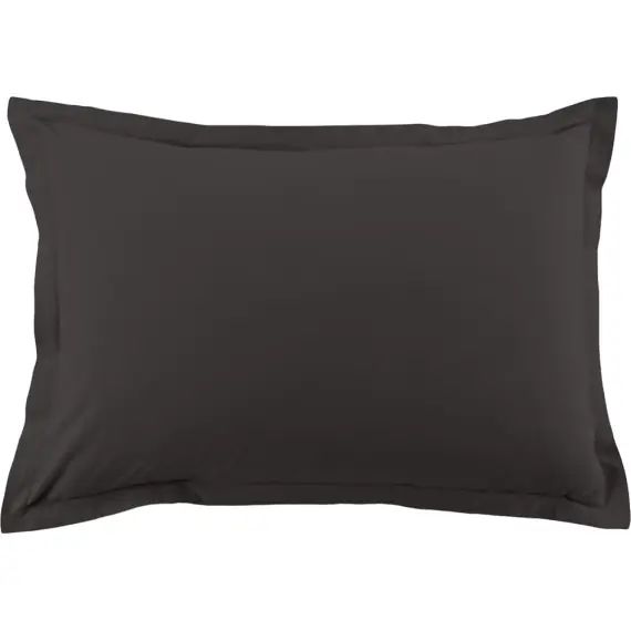 Taie d&rsquo;oreiller coton gris 50×70 cm
