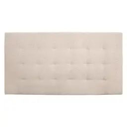 Tête de lit polyester plis beige 90x80cm