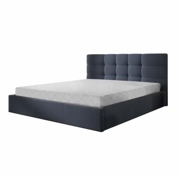 Lit coffre 180×200 bleu ardoise
