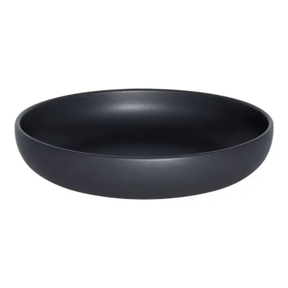 Lot de 6 assiettes creuse    22 cm  en grès  noir