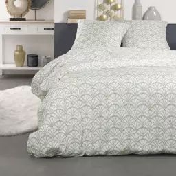 Parure de lit en Polyester Beige 220×240 cm