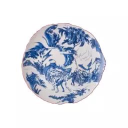 Assiette Classic on acid en Céramique, Porcelaine fine – Couleur Bleu – 28 x 28 x 10 cm – Designer Diesel Creative Team