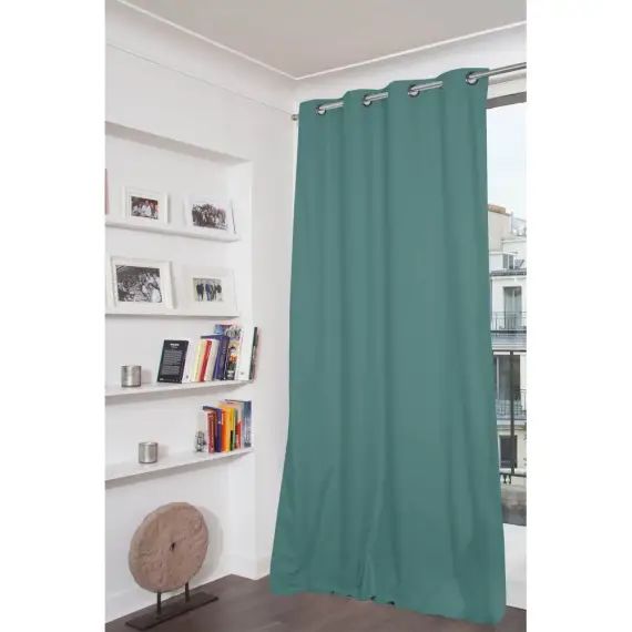 Rideau occultant total bleu 135 x 250