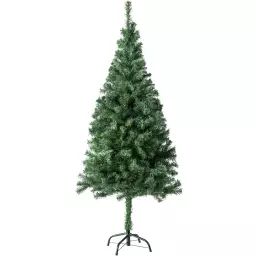 Sapin de Noël artificiel avec support métallique  vert