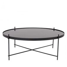 Table basse design ronde XXLarge noir