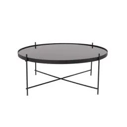 Table basse design ronde XXLarge noir