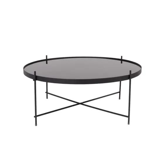 Table basse design ronde XXLarge noir