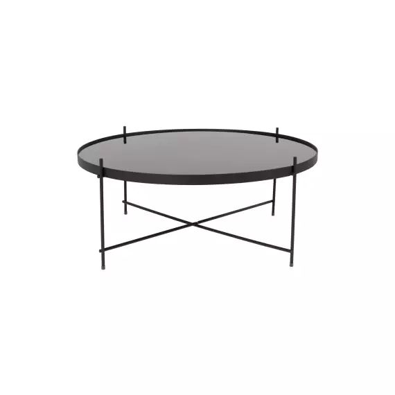 Table basse design ronde XXLarge noir