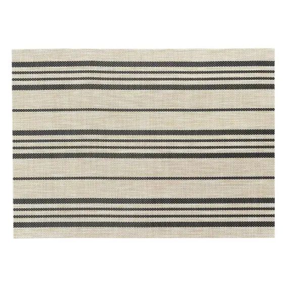 Set de table  en polyester naturel/noir 33 x 45