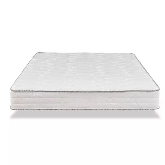 Pack matelas ressorts ép.23 cm + sommier 140×2190 cm IVORY