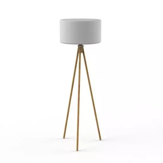 Lampadaire en pvc blanc