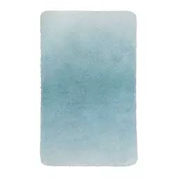 Tapis de bain doux dégradé turquoise 70×120