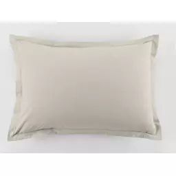 Taie d’oreiller coton blanc 50×70 cm