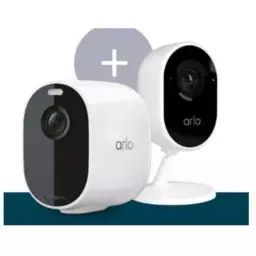 Caméra de sécurité ARLO Essential blanc VMC2030+Indoor VMC2040