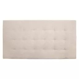 Tête de lit polyester plis beige 160x80cm