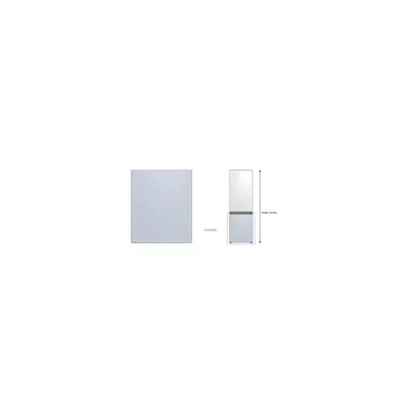 Accessoire Réfrigérateur et Congélateur Samsung PANNEAU BAS SATIN SKYBLUE – RA-B23EBB48GM BESPOKE